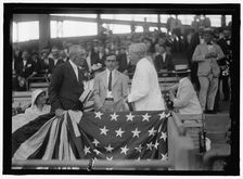 Wilson, Woodrow, at baseball game, between 1910 and 1920. Creator: Harris & Ewing