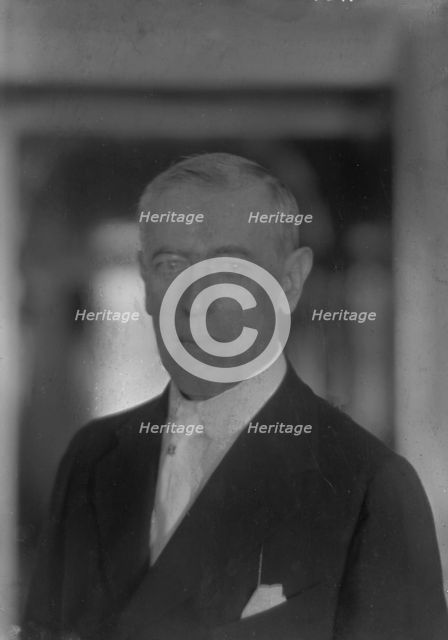 Wilson, Woodrow, President, portrait photograph, 1916 Aug. 7. Creator: Arnold Genthe.