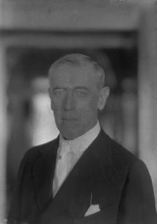 Wilson, Woodrow, President, portrait photograph, 1916 Aug. 7. Creator: Arnold Genthe