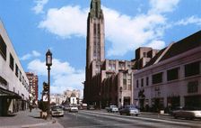 Wilshire Boulevard Showing Bullock's Wilshire, Los Angeles, California, USA, 1953