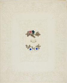 Wilt Thou Be My Bride (valentine), 1847. Creator: David Mossman