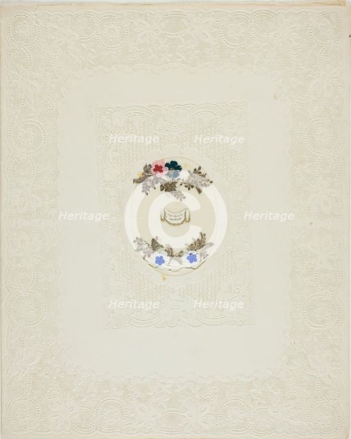 Wilt Thou Be My Bride (valentine), 1847. Creator: David Mossman.