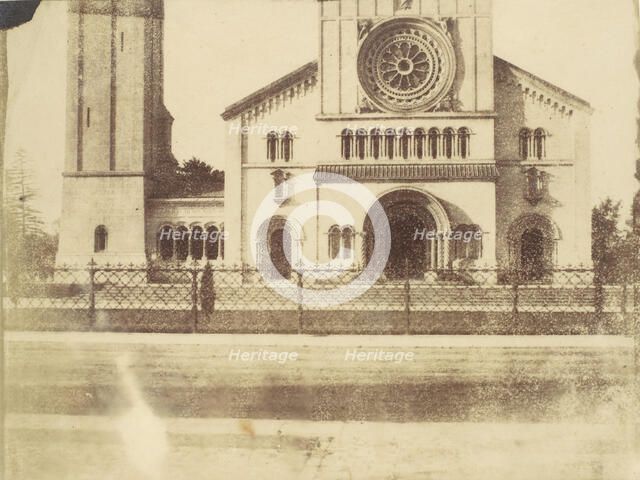 Wilton Church, Facade and Bell Tower, 1850s. Creator: Unknown.