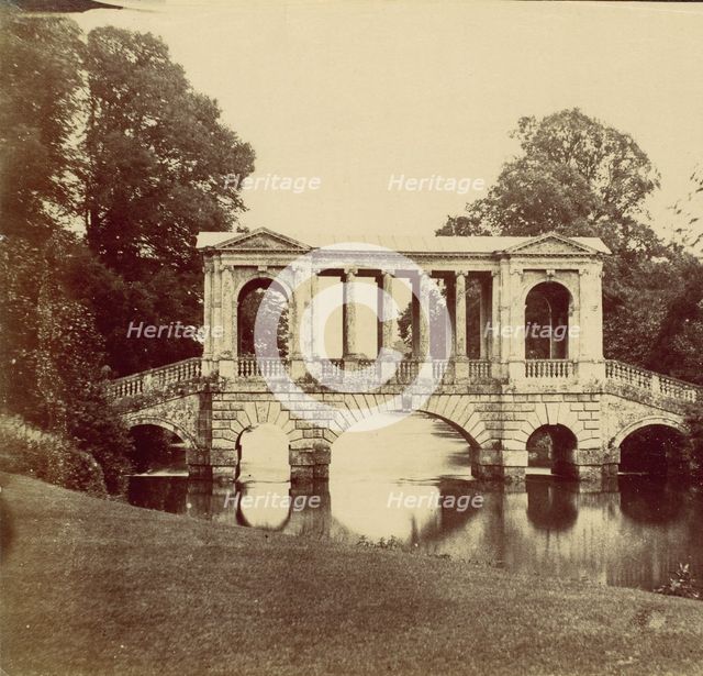 Wilton House with Palladian Bridge by Morris, 1850s. Creator: Unknown.