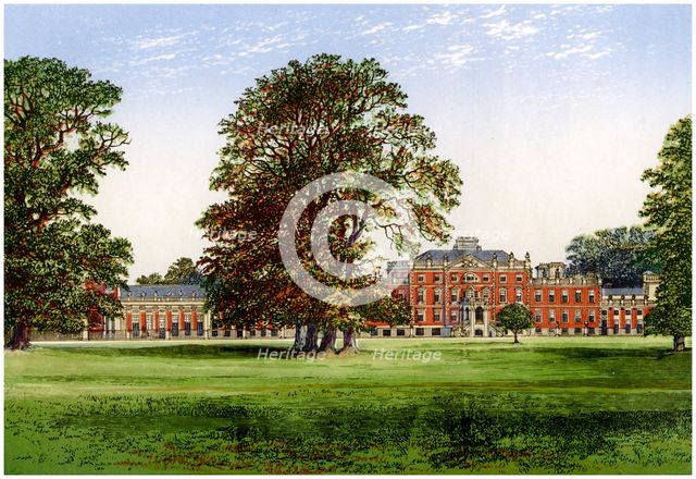 Wimpole Hall, Cambridgeshire, home of the Earl of Hardwicke, c1880. Artist: Unknown