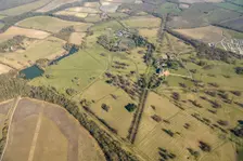 Wimpole Park, landscape park to Wimpole House, Cambridgeshire, 2025. Creator: Damian Grady