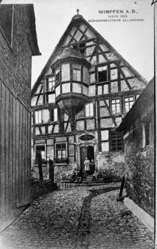 Wimpfen A.B., Haus Des Burgermeisters Ellsesser. Creator: Unknown