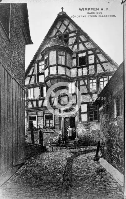 Wimpfen A.B., Haus Des Burgermeisters Ellsesser. Creator: Unknown.