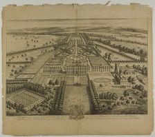 Wimple in the County of Cambridge, plate 32 from Britannia Illustrata, published 1707. Creator: Johannes Kip