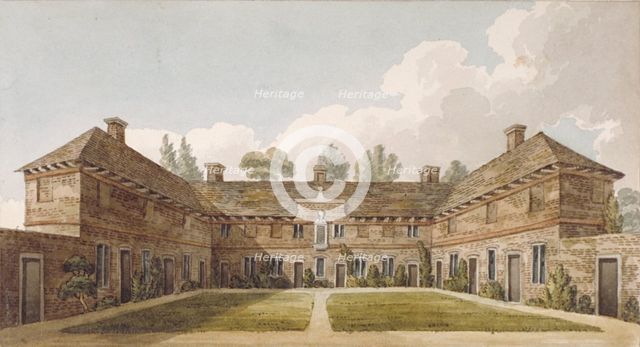 Winchester Almshouses, Richmond Hill, Surrey, c1820. Artist: Anon