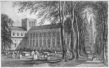 Winchester Cathedral c1858. Artist: Newman & Co