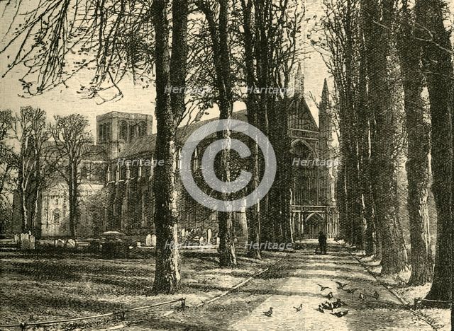 'Winchester Cathedral , from the North-West', 1898. Creator: Unknown.