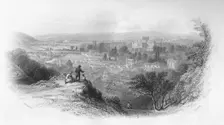 Winchester, from St. Giles Hill 1859. Artist: Charles Cousen
