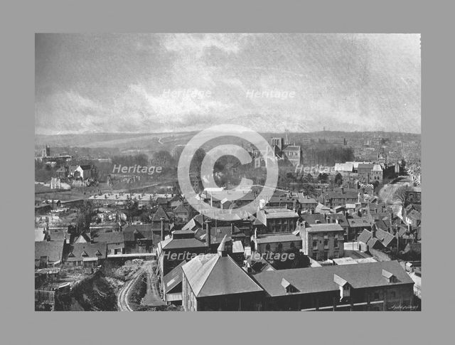 Winchester from St.Giles Hill, c1900. Artist: Henry William Salmon.