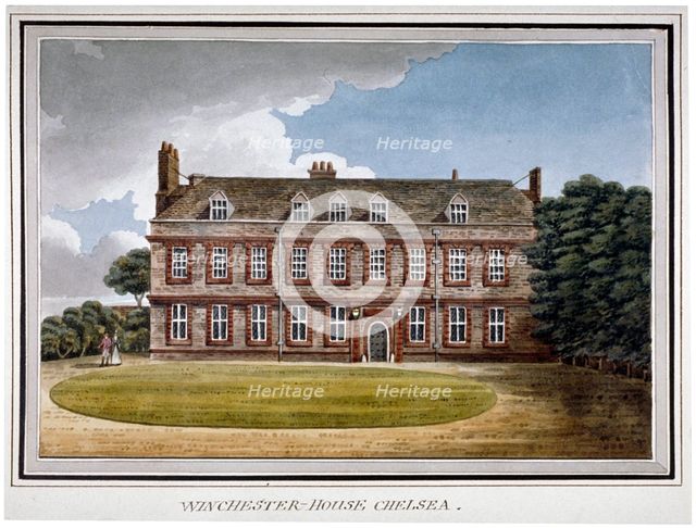 Winchester House, Chelsea, London, c1800. Artist: Anon