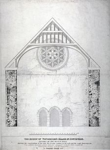 Winchester Palace, Southwark, London, c1814. Artist: George Hawkins