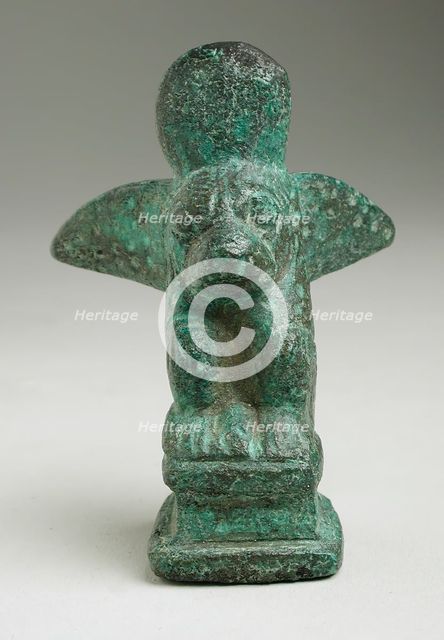 Winged Baboon Figurine, Probably Ptolemaic Period-Roman Period (323 BCE-200 CE) or modern. Creator: Unknown.