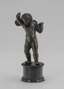 Winged Boy with Hands Raised, mid 15th century. Creator: Unknown