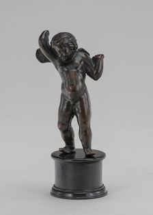 Winged Boy with Hands Raised, mid 15th century. Creator: Unknown