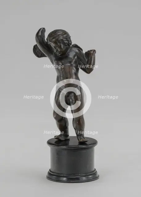Winged Boy with Hands Raised, mid 15th century. Creator: Unknown.