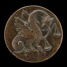 Winged Dragon with a Balance [reverse], late 15th - early 16th century. Creator: Antonio da Brescia