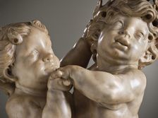 Winged Female Genius Crowning a Putto with a Laurel Wreath (image 2 of 5), 1712. Creator: Paul Heerman