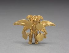 Winged Figure Pendant, c. 1000-1550. Creator: Unknown