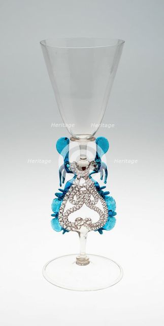 Winged Goblet (Flügelglas), Netherlands, c. 1670-c. 1690. Creator: Unknown.