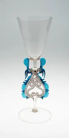 Winged Goblet (Flügelglas), Netherlands, c. 1670-c. 1690. Creator: Unknown