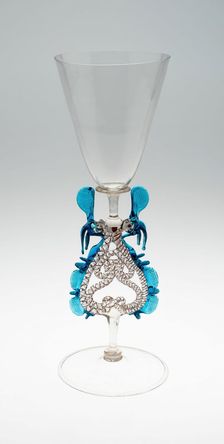 Winged Goblet (Flügelglas), Netherlands, c. 1670-c. 1690. Creator: Unknown