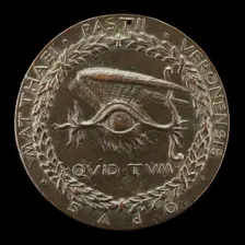 Winged Human Eye [reverse], 1446/1450. Creator: Matteo di Andrea de Pasti