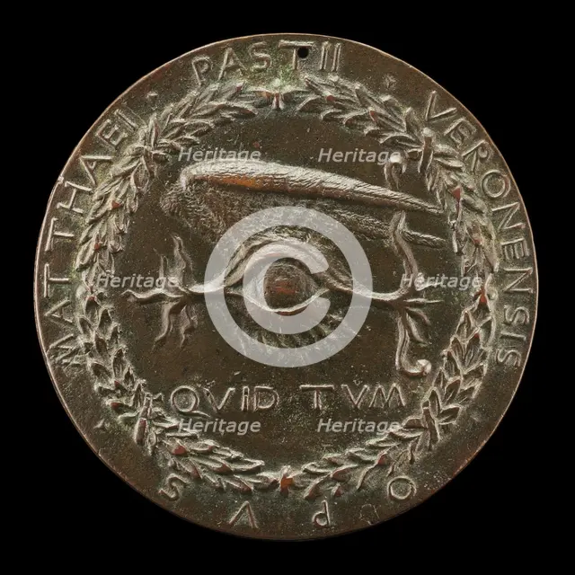 Winged Human Eye [reverse], 1446/1450. Creator: Matteo di Andrea de Pasti.