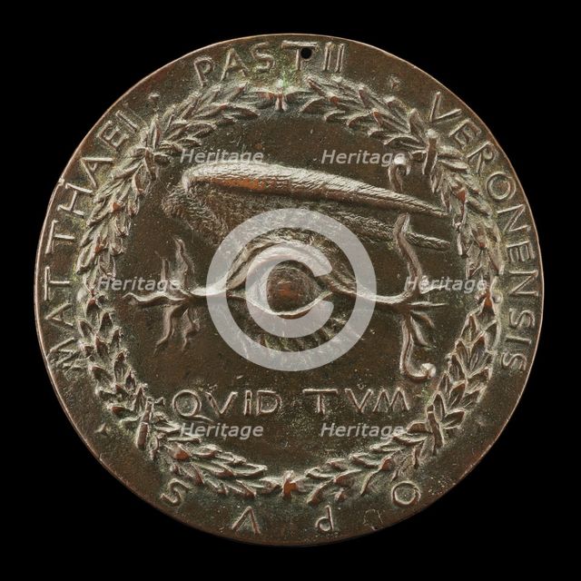 Winged Human Eye [reverse], 1446/1450. Creator: Matteo di Andrea de Pasti.