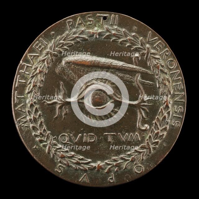 Winged Human Eye [reverse], 1446/1450. Creator: Matteo di Andrea de Pasti.