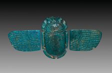 Winged Pectoral Scarab, 664-525 BC. Creator: Unknown