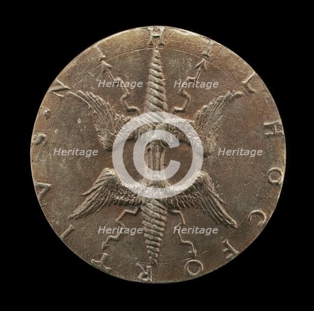 Winged Thunderbolt [reverse], c. 1570. Creator: Francesco da Sangallo.
