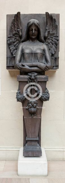 Winged Victory Figure, from the Cornice of the Title Guarantee Building, 1898. Creator: Julius R. Rollin.