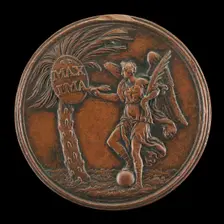 Winged Victory [reverse], 1680. Creator: Giovanni Martino Hamerani