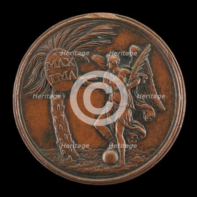 Winged Victory [reverse], 1680. Creator: Giovanni Martino Hamerani.