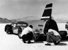 Wingfoot Express Land Speed Record car, Bonneville Salt Flats, Utah, USA, 1964