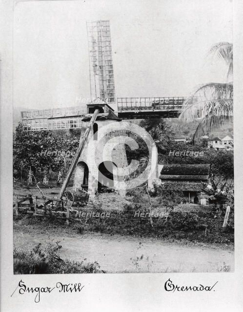 Wind powered sugar mill, Grenada, 1897. Artist: Unknown