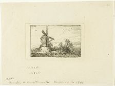 Windmill, 1846. Creator: Charles Emile Jacque