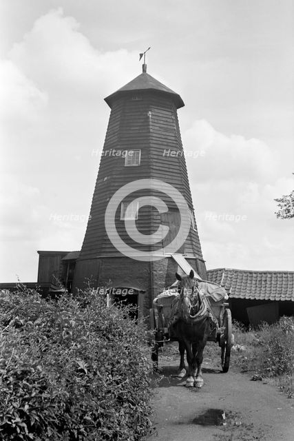 Windmill, Crowfield, Suffolk, 1939. Artist: HES Simmons.