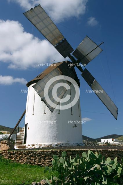Windmill, Fuerteventura, Canary Islands. Creator: Peter Thompson.