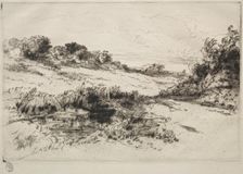 Windmill Hill, No. 1, c. 1877 and later. Creator: Francis Seymour Haden (British, 1818-1910)