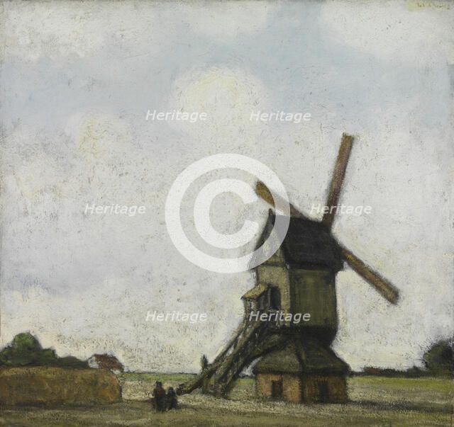 Windmill in the Kempen, 1923. Creator: Jakob Smits.