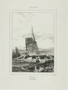 Windmill of Sologne, 1835. Creator: Jules Dupré