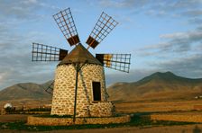 Windmill near Tefia, Fuerteventura, Canary Islands. Creator: Peter Thompson