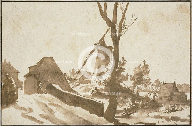 Windmill Near the Hague, n.d. Creator: Jan de Bisschop.