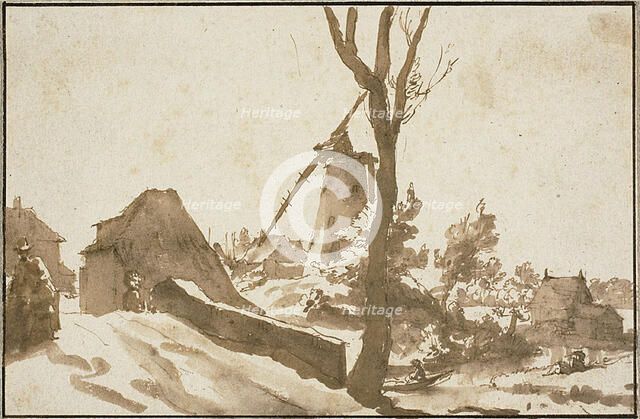 Windmill Near the Hague, n.d. Creator: Jan de Bisschop.